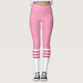 Funny Pink Team Tube Sock Leggings