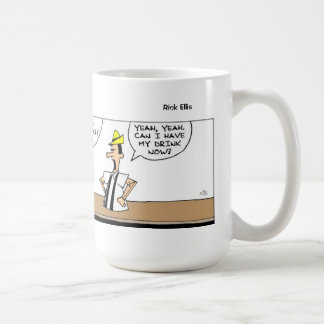 Funny Pinocchio op de balie Koffiemok