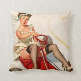 Funny pinup girl kussen