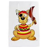 Funny Pirate Dog with Toy Sword Medium Cadeauzakje (Achterkant)