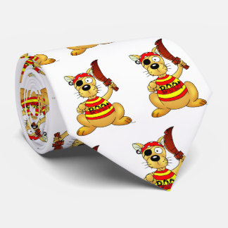 Funny Pirate Dog with Toy Sword Stropdas