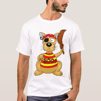 Funny Pirate Dog with Toy Sword T-shirt