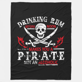 Funny Pirate Gifts Fleece Deken