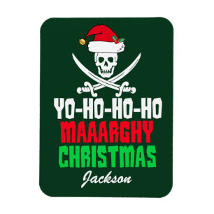 Funny Pirate Kerstmis gejun Ho Ho Magneet