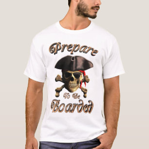 Funny Pirate maakt zich klaar om te worden bebost T-shirt