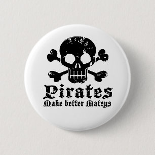 Funny Pirate Ronde Button 5,7 Cm