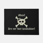 Funny Pirate Skull Landlubber Welkom Doormat Deurmat (Voorkant)