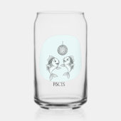 Funny Pisces Zodiac Disco Fish Drinkware Set (Recto)