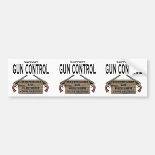 Funny Pistool Control Bumperstickers