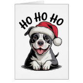 Funny Pit Bull Père Noël Pittie Christmas Pitbull  (Devant)