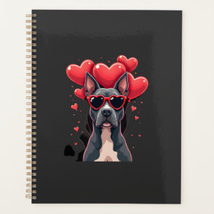 Funny Pitbull cœur Saint-Valentin Jour Chien Papa