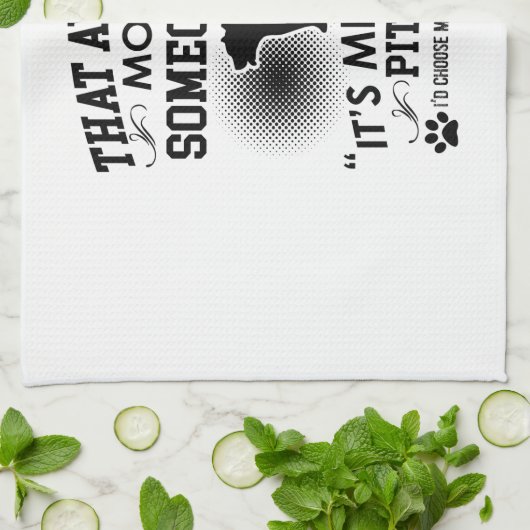 Funny Pitbull-Design Theedoek (Gevouwen)