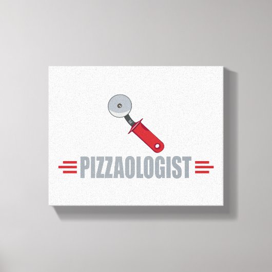 Funny Pizza Canvas Afdruk (Voorkant)
