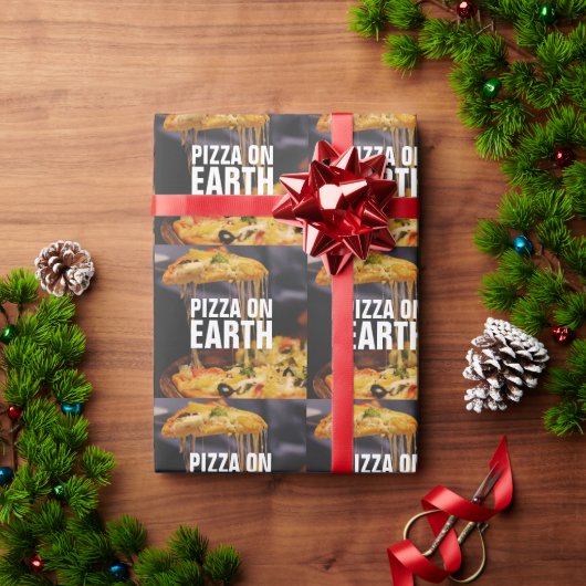 FUNNY PIZZA CHRISTMAS  CADEAUPAPIER (Feestdagen Geschenken)
