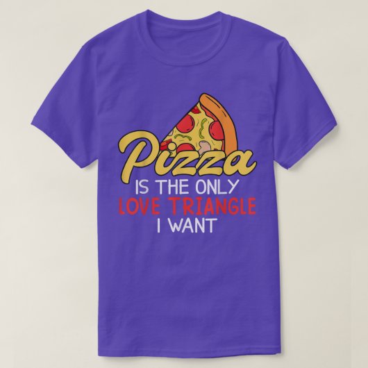 Funny Pizza is Love Slice of Heaven 856 T-shirt (Design voorkant)