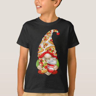 Funny Pizza Lover Gnome voor vrouwen met een paard T-shirt