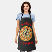 Funny Pizza Lovers Schort (Gedragen)