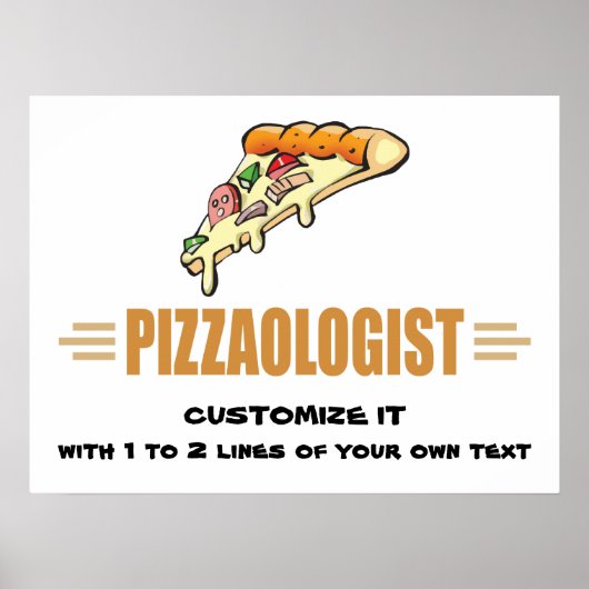 Funny Pizza Poster (Voorkant)