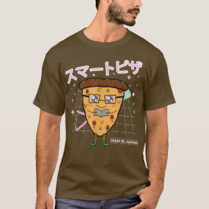 Funny Pizza Retro 90s Japanese Kawaii Pizza Readin T-shirt