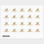 Funny Pizza Ronde Sticker (Vel)