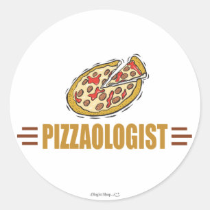 Funny Pizza Ronde Sticker
