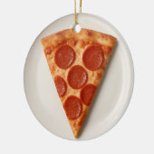 Funny Pizza Slice – Personalized Christmas Gift Keramisch Ornament (Links)