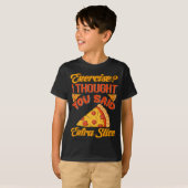 Funny Pizza Slice T-shirt (Voorkant volledig)