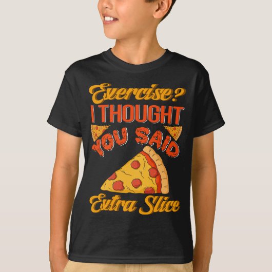Funny Pizza Slice T-shirt (Voorkant)