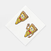 Funny Pizza Slices Napkins Servet (Hoek)
