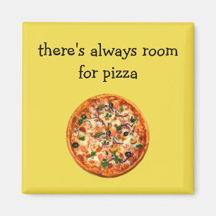Funny Pizza Theme Magneet