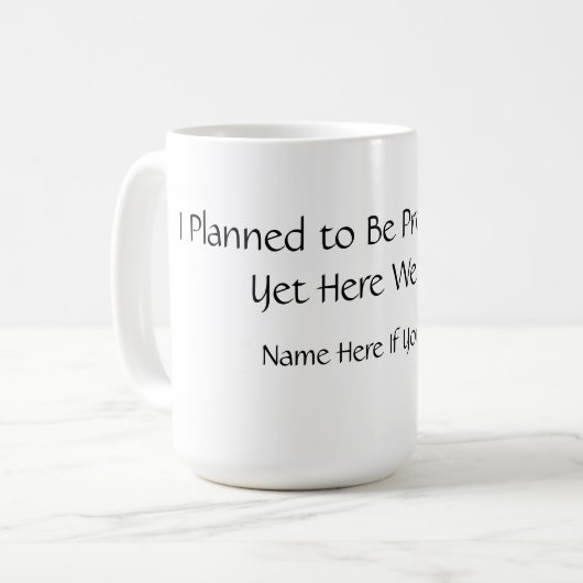 Funny Planned Productive Mug (Devant gauche)
