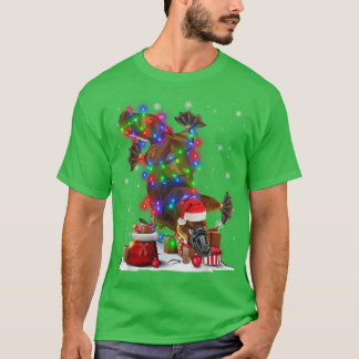 Funny Platypus Tree kerstlampjes Pajama M T-shirt