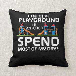 Funny Playground Quottes - Kinder Funny playpark Kussen