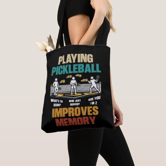 Funny Playing Pickleball Improves Memory Gift Idea Draagtas (Dichtbij)