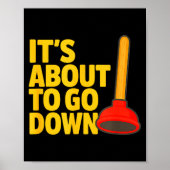 Funny Plumber Art Plumber Pefitters Plunger Humor  Poster (Voorkant)