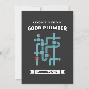 Funny Plumber Feestdagenkaart