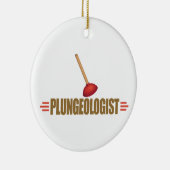 Funny Plumber Keramisch Ornament (Rechts)
