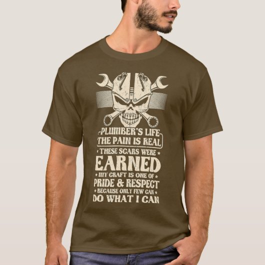 Funny Plumber Pride Professions Heating Engineer T-shirt (Voorkant)