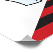 Funny Plumber Unblocking een toilet Poster (Hoek)