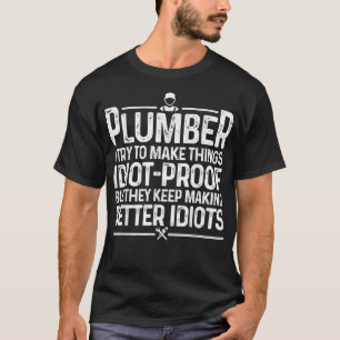 Funny Plumber voor mannen Pipefitter Plumbing Jo T-shirt