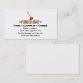 Funny Plumbing Visitekaartje (Voorkant / Achterkant)