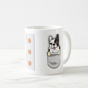 Funny Pocket French Bulldog Breed Lover Dog Person Koffiemok