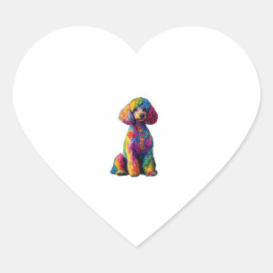 Funny Poedel Dierenvriend Dogs Graphic Schattige D Hart Sticker