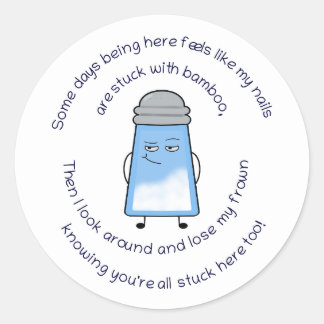 Funny Poem Salty Couplet Sticker "Bamboo"