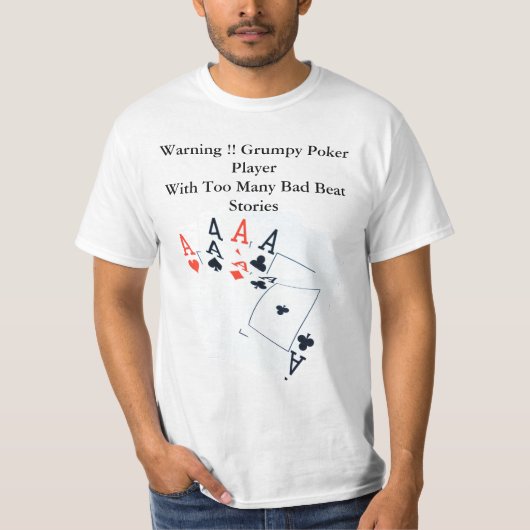 Funny Poker Bad Beat Story, Mannen shirt (Voorkant)