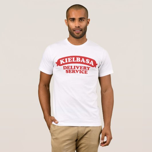 Funny Poland Kielbasa T-shirt (Voorkant volledig)
