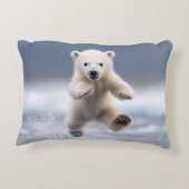 Funny Polar Beer Cub Accent Kussen (Achterkant)