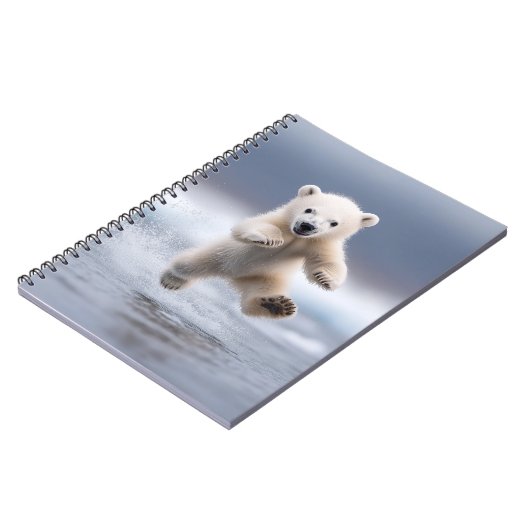 Funny Polar Beer Cub Notitieboek (Linkerzijde)