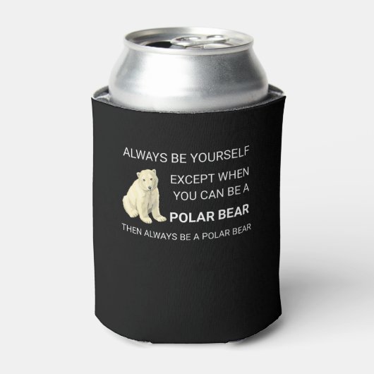Funny Polar Beer is altijd je eigen Beer Blikjeskoeler (Blikje Voorkant)