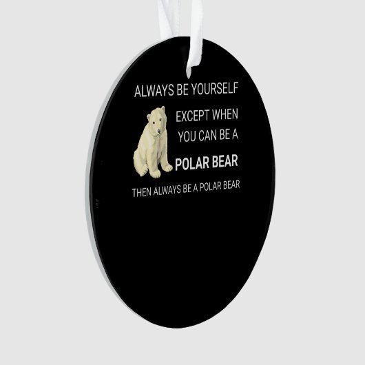 Funny Polar Beer is altijd je eigen Beer Ornament (voorkant)